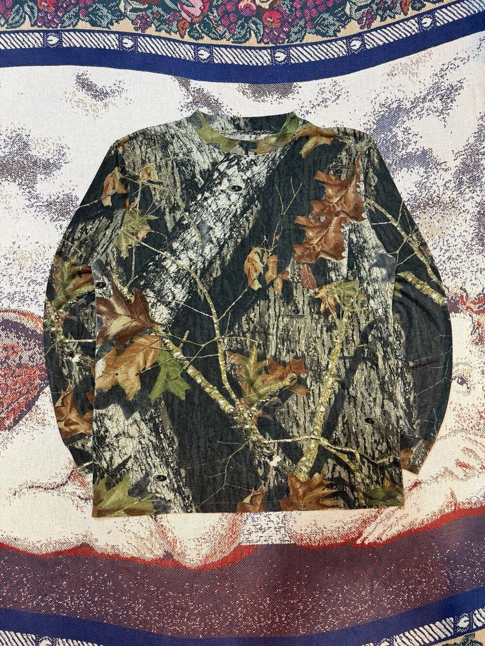 Mossy Oak Break-Up Camouflage Long Sleeve Pocket Tee